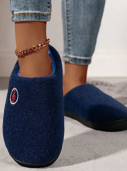 KissICON Comfort Warm Couples Home Cotton Slippers Winter Non