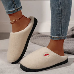 KissICON Comfort Warm Couples Home Cotton Slippers Winter Non