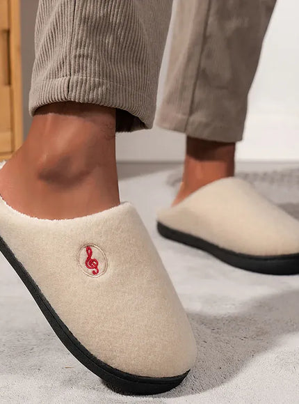 KissICON Comfort Warm Couples Home Cotton Slippers Winter Non