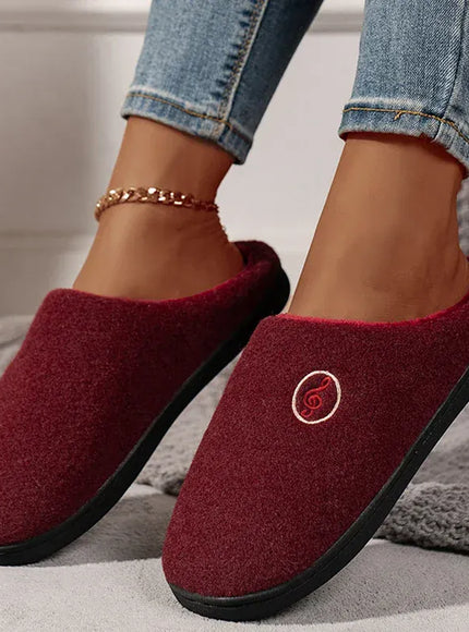 KissICON Comfort Warm Couples Home Cotton Slippers Winter Non