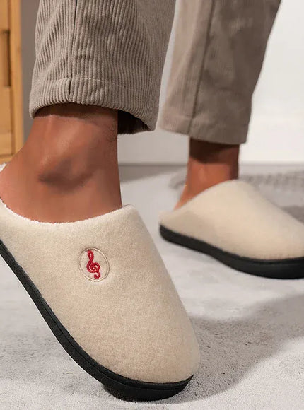 KissICON Comfort Warm Couples Home Cotton Slippers Winter Non