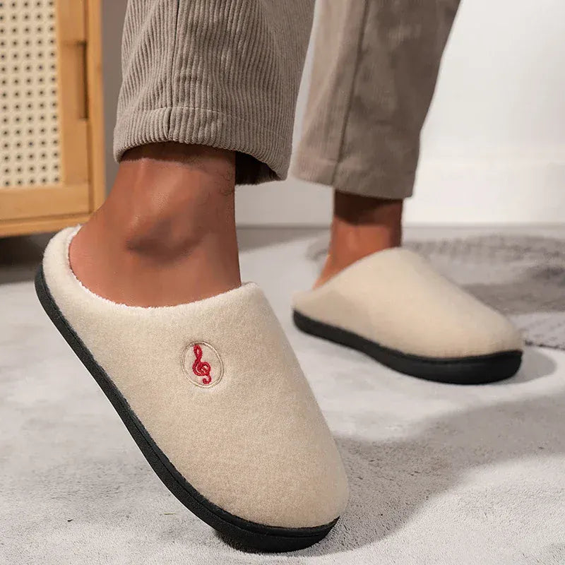KissICON Comfort Warm Couples Home Cotton Slippers Winter Non