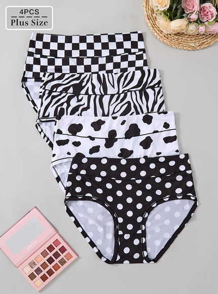 KissICON Comfy Curve Black White Panty – 4