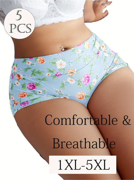 KissICON Comfy Fullcoverage Floral Control Briefs – Curve