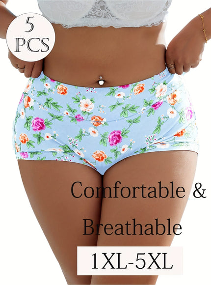 KissICON Comfy Fullcoverage Floral Control Briefs – Curve
