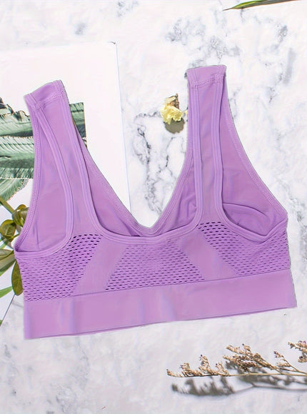 KissICON Comfy Mesh Wireless Bras – 3 Unpadded