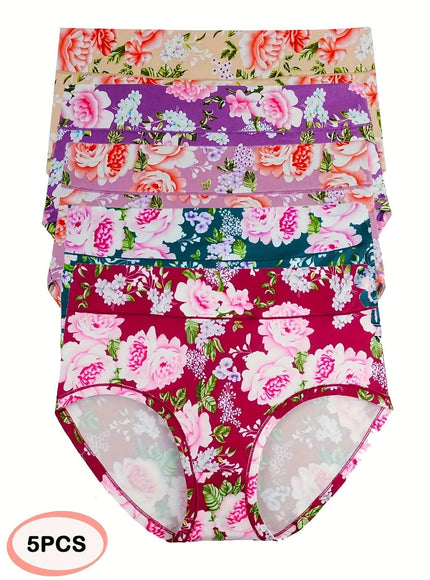 KissICON Comfyplus Soft Midrise Printed Briefs – 5 Pack