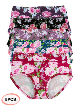 KissICON Comfyplus Soft Midrise Printed Briefs – 5 Pack