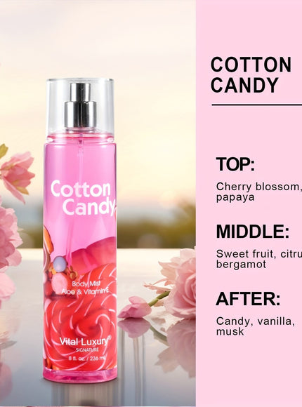 KissICON Cotton Candy--8Fl.oz KissIcon Floral Body Mist For Women Blossom Berry