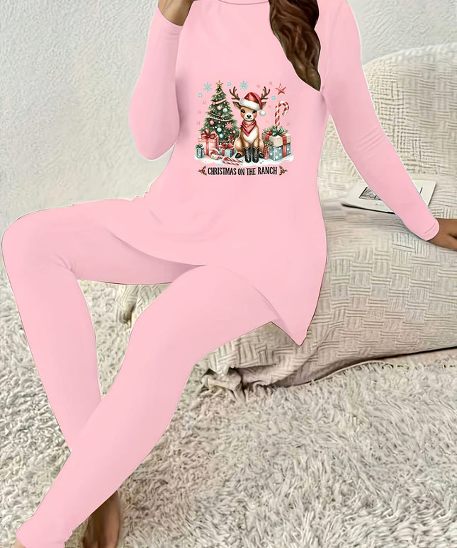 KissICON Cozy Christmas Giraffe Curve Lounge Set
