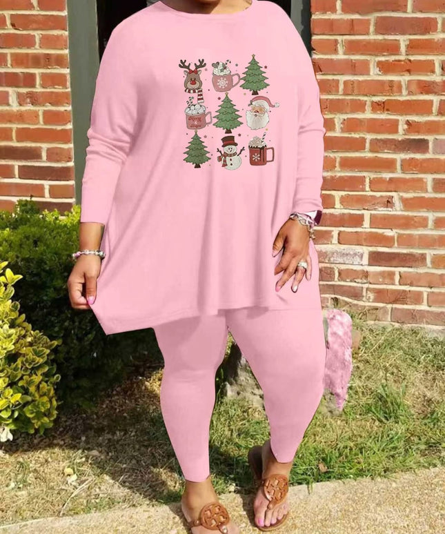 KissICON Cozy Curve Christmas Fleece Pajama Set – 0x8x