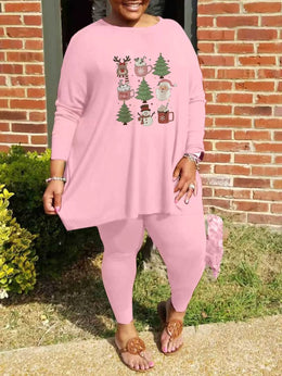 KissICON Cozy Curve Christmas Fleece Pajama Set – 0x8x