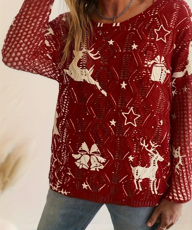 KissICON Cozy Curve Christmas Snowflake Reindeer