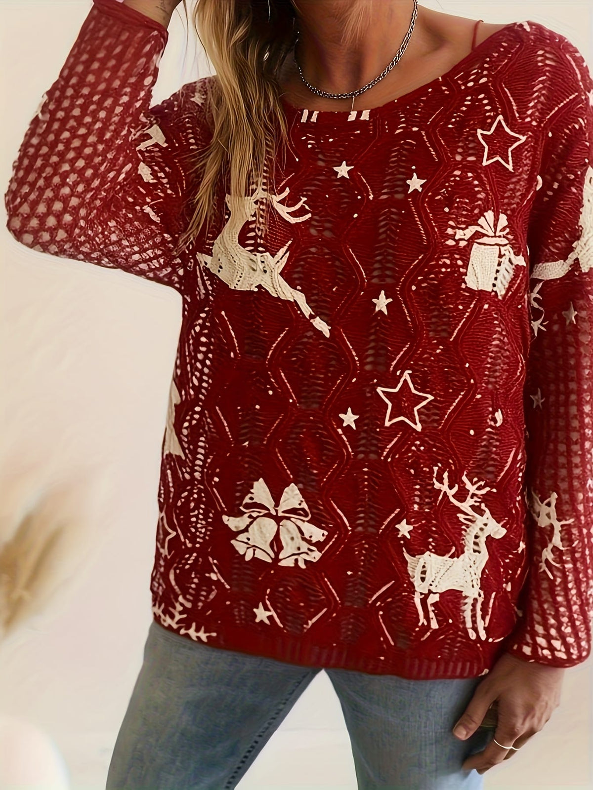 KissICON Cozy Curve Christmas Snowflake Reindeer