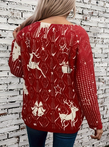 KissICON Cozy Curve Christmas Snowflake Reindeer