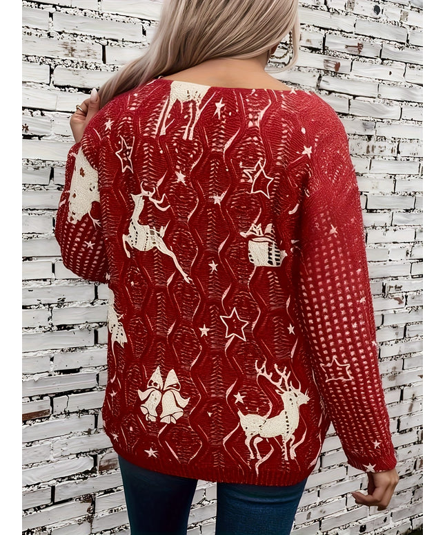 KissICON Cozy Curve Christmas Snowflake Reindeer