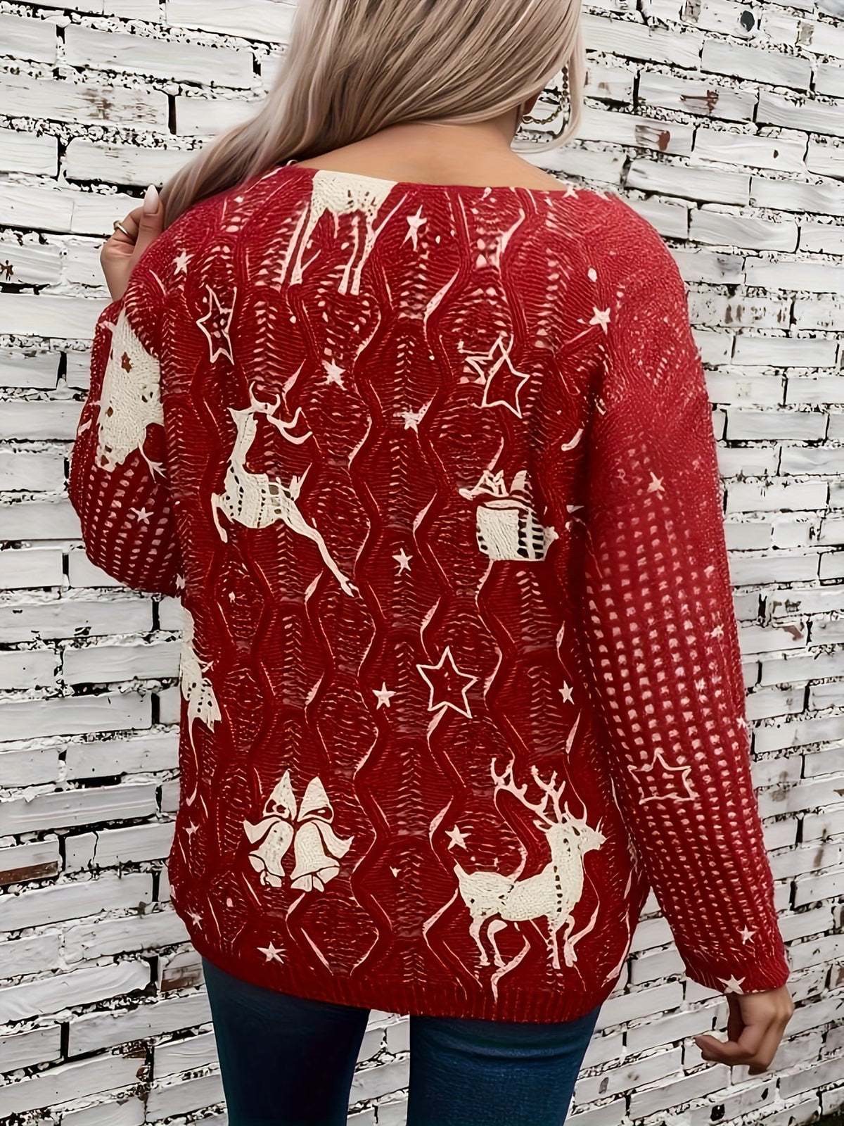 KissICON Cozy Curve Christmas Snowflake Reindeer