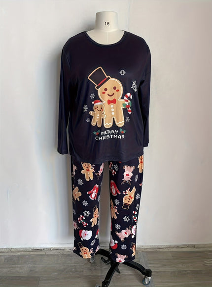 KissICON Cozy Curve Gingerbread Santa Pjs