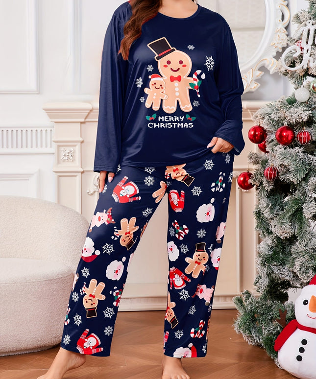 KissICON Cozy Curve Gingerbread Santa Pjs