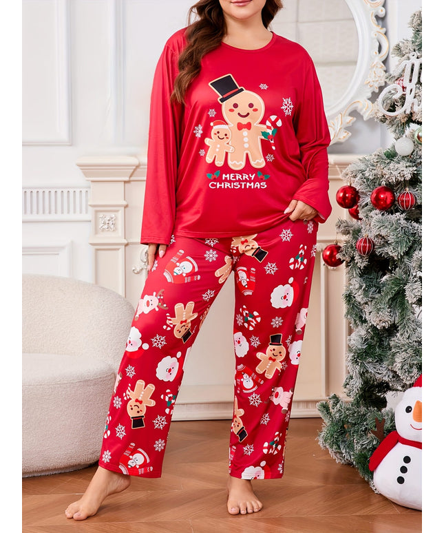 KissICON Cozy Curve Gingerbread Santa Pjs