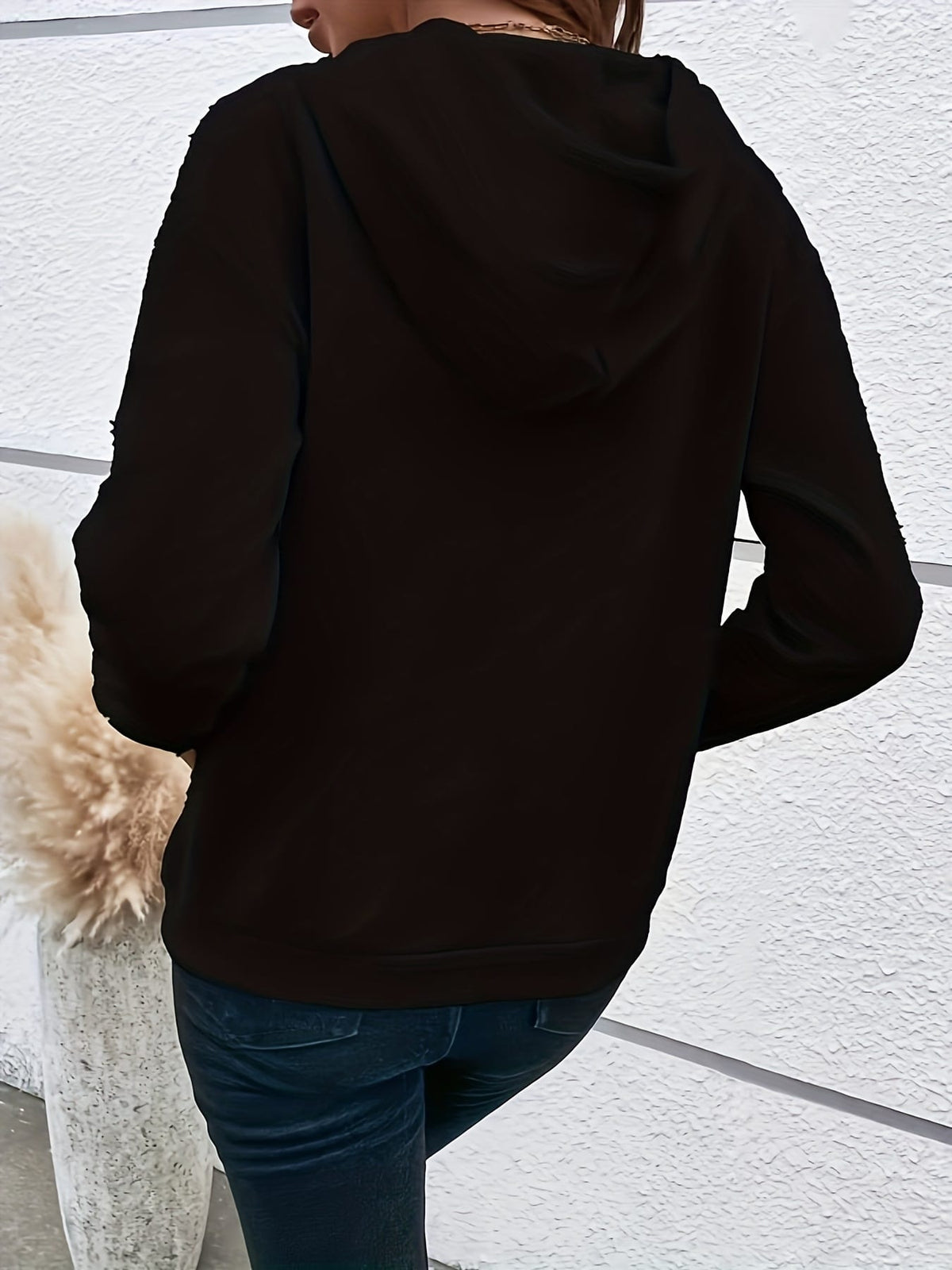 KissICON Cozy Curve Gnome Print Oversized Hoodie
