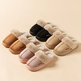 jkthpu-45 Cozy Faux Fur SlipOn Slippers for Warm IndoorOutdoor Comfort