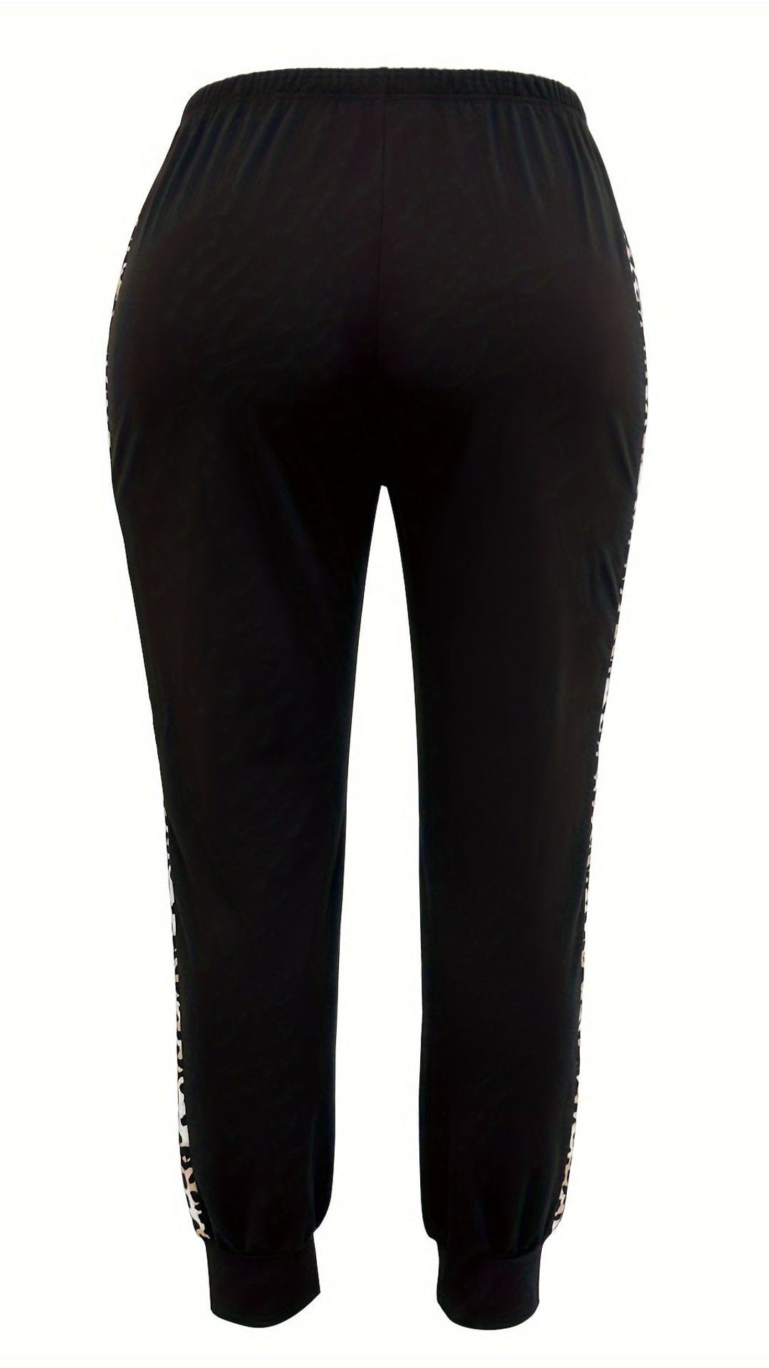 jkthpu-45 Cozy Leopard Print Joggers Womens Comfy Casual Sweatpants