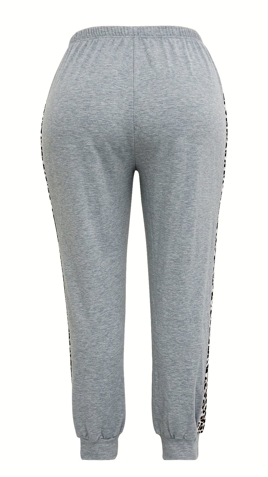 jkthpu-45 Cozy Leopard Print Joggers Womens Comfy Casual Sweatpants