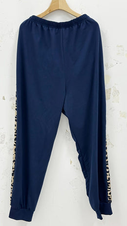 jkthpu-45 Cozy Leopard Print Joggers Womens Comfy Casual Sweatpants