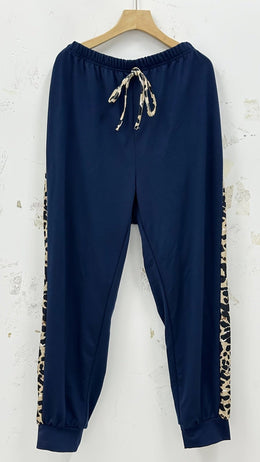 jkthpu-45 Cozy Leopard Print Joggers Womens Comfy Casual Sweatpants