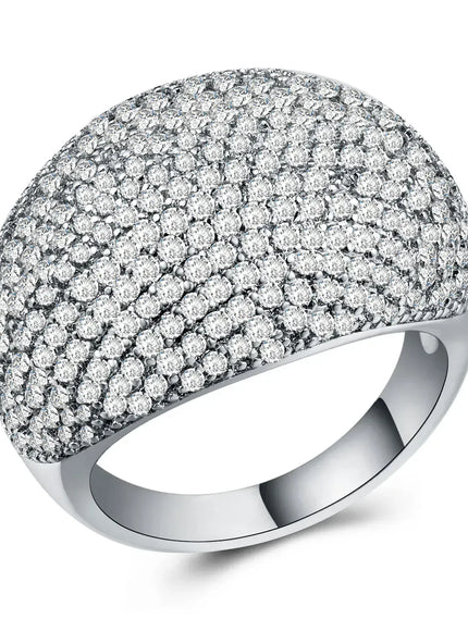 KissICON CR6030silver / 6 Kissicon Milangirl Big CZ Rings Bling Shine Ring