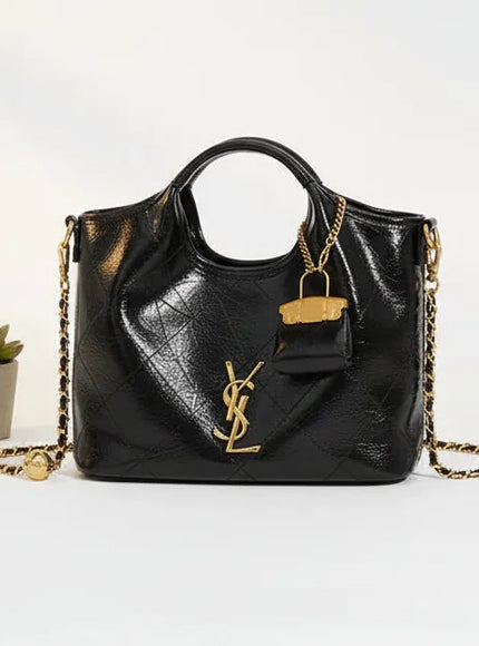 KissICON Bags Cream Embroidered Luxury Tote Bag