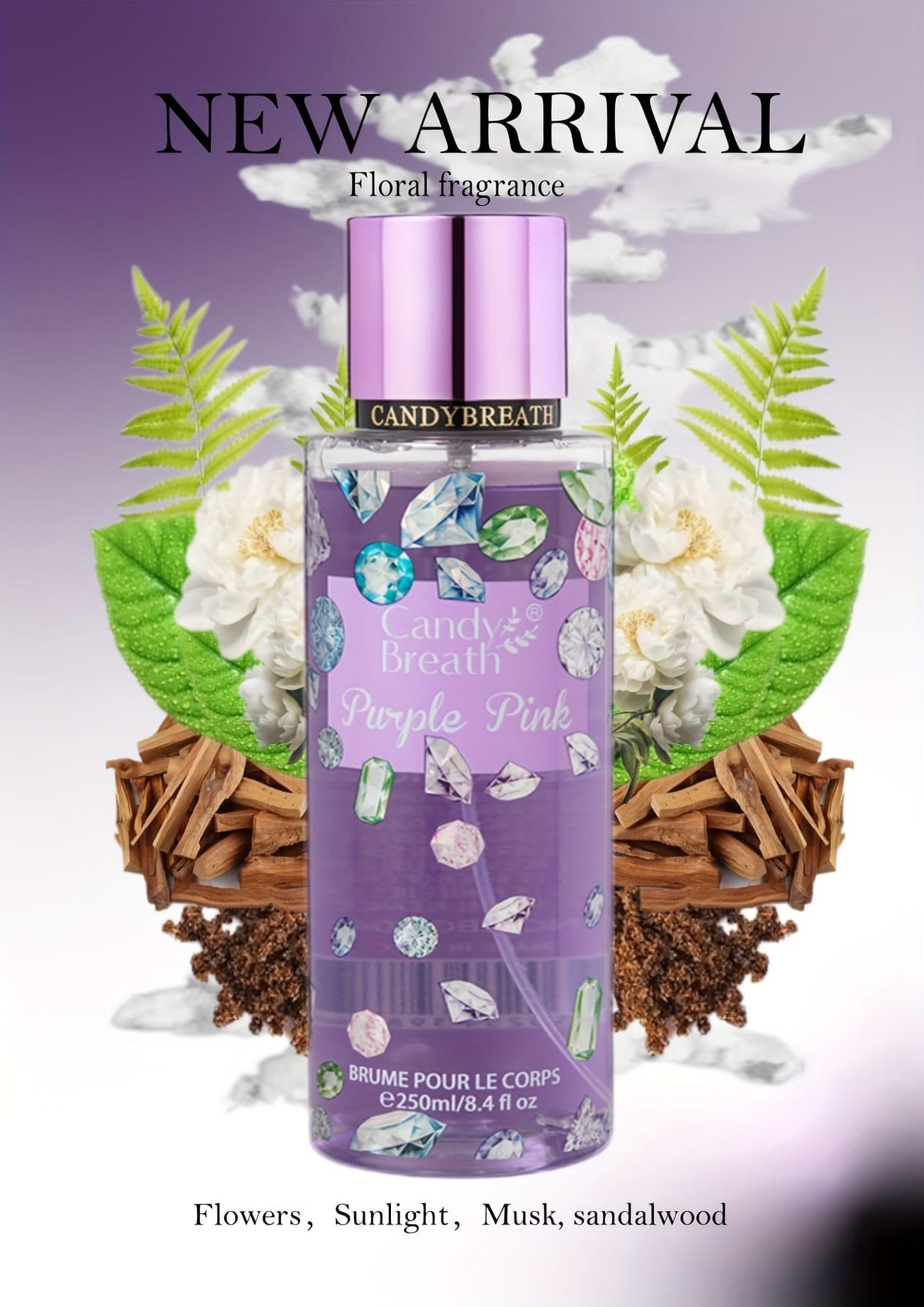 KissICON created-emerald Tropical Citrus Floral Body Mist Freshness