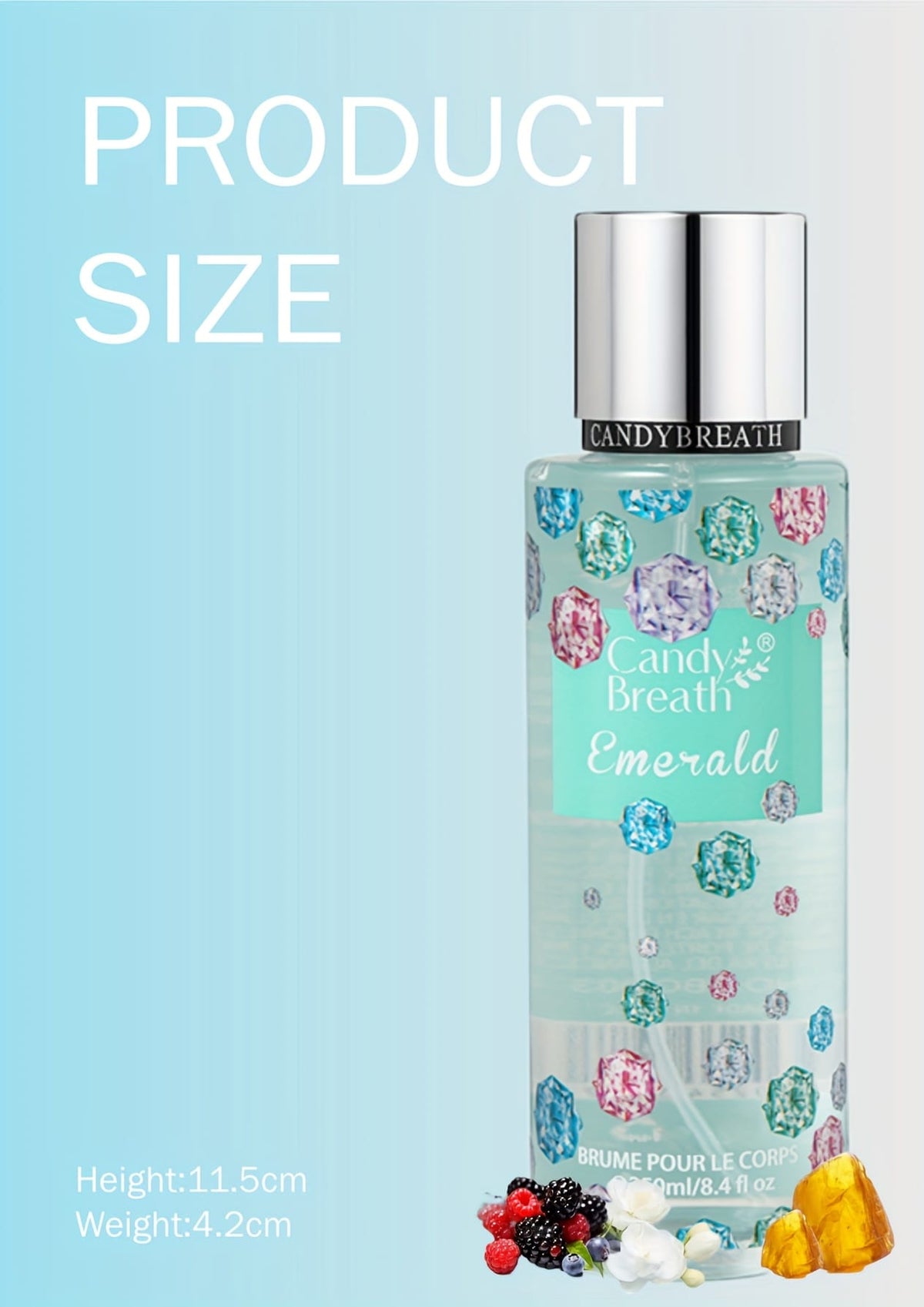 KissICON created-emerald Tropical Citrus Floral Body Mist Freshness