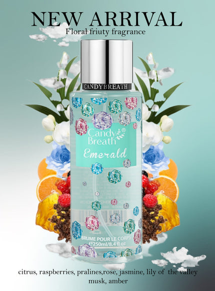 KissICON created-emerald Tropical Citrus Floral Body Mist Freshness
