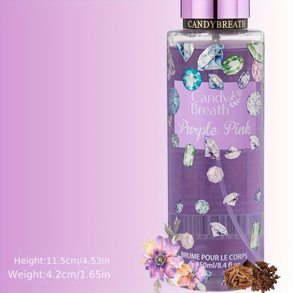 KissICON created-emerald Tropical Citrus Floral Body Mist Freshness