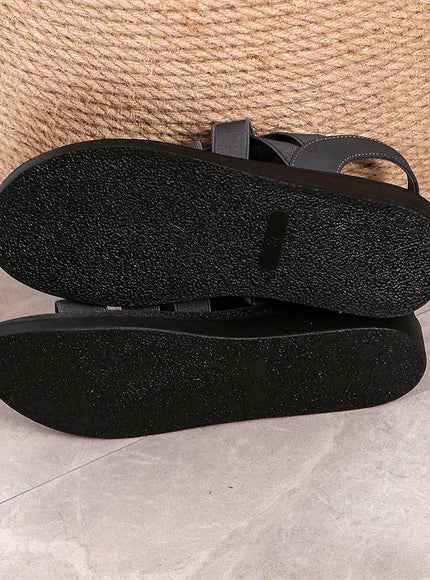 KissICON Cross Band Decor Wedges Sandals for Women Plus