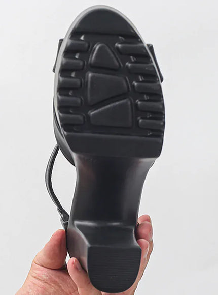 KissICON Cross Band Super High Heels Sandals for Women