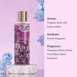 KissICON CRUSHED PETA Long Lasting Fragrance Body Mist Cherry Blossom Peach