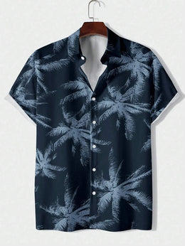 KissICON CSZHD20250111N / 3XL Luxury Black Hawaiian Shirt Vintage Funny Slim Fit