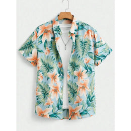 KissICON CSZHD20250111V / 3XL Luxury Black Hawaiian Shirt Vintage Funny Slim Fit