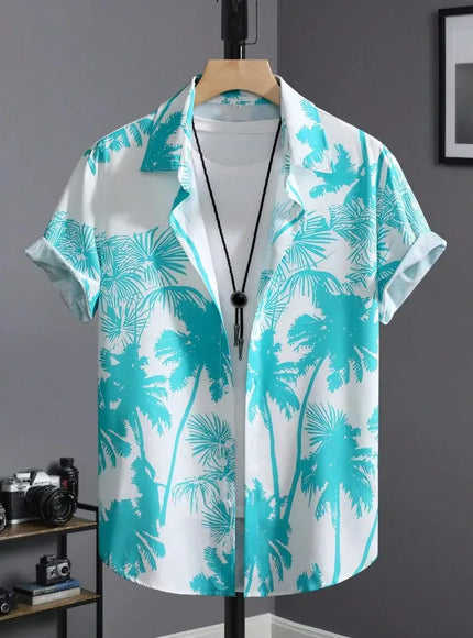 KissICON CSZHD20250111W / 3XL Luxury Black Hawaiian Shirt Vintage Funny Slim Fit