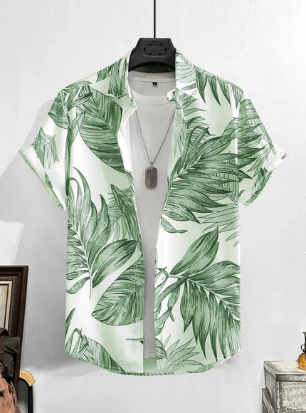 KissICON CSZHD20250111X / 5XL Luxury Black Hawaiian Shirt Vintage Funny Slim Fit