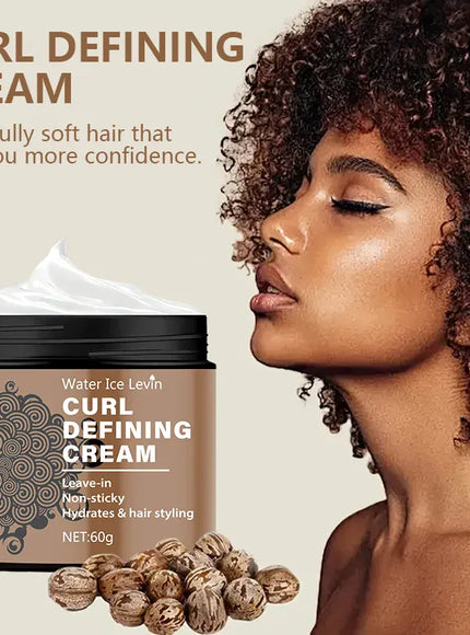 KissICON Curly Hair Styling Cream Anti Frizz Smooth Glossy