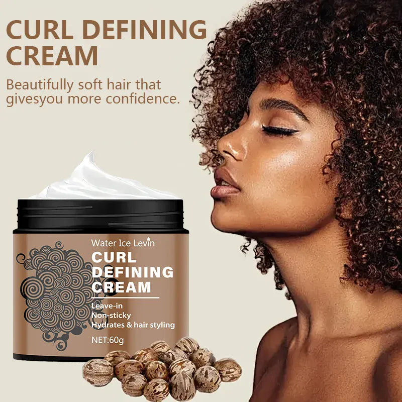 KissICON Curly Hair Styling Cream Anti Frizz Smooth Glossy