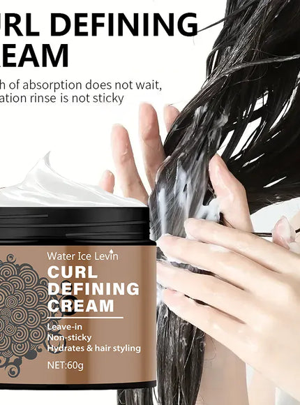 KissICON Curly Hair Styling Cream Anti Frizz Smooth Glossy