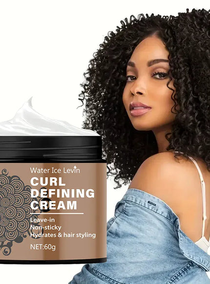 KissICON Curly Hair Styling Cream Anti Frizz Smooth Glossy
