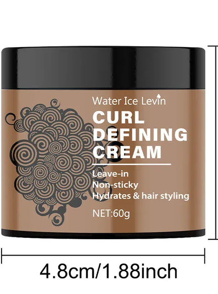 KissICON Curly Hair Styling Cream Anti Frizz Smooth Glossy