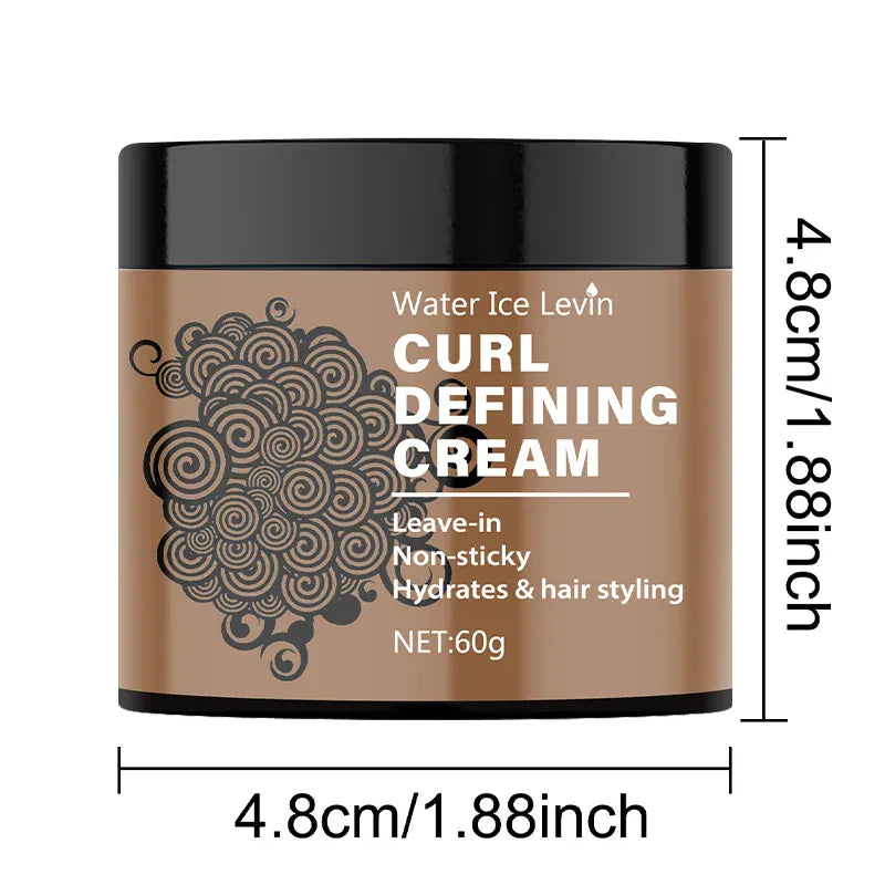 KissICON Curly Hair Styling Cream Anti Frizz Smooth Glossy