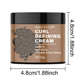 KissICON Curly Hair Styling Cream Anti Frizz Smooth Glossy